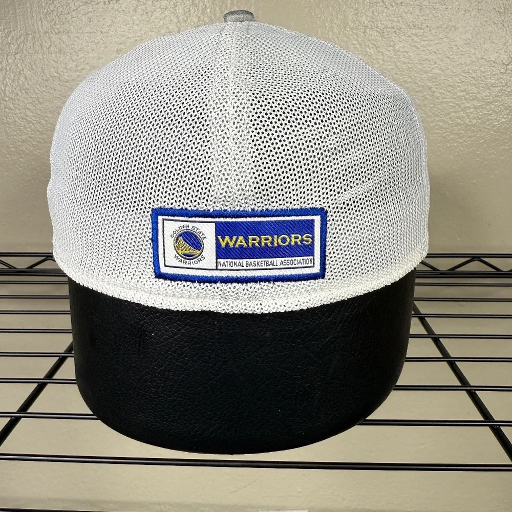 Golden State Warriors Mesh Hat Cap Men's Size XL Gray NBA Basketball NEW ERA GSW